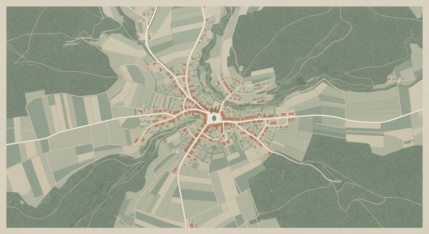 Mapa okolí Nedrahovic
